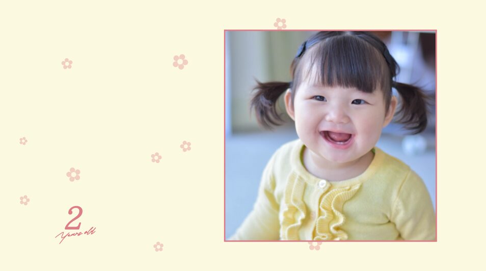 年齢表示のサンプル|新郎・新婦の生い立ち